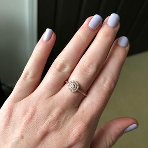 Pandora rose gold stacking ring